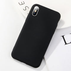 TIKITAKA Shockproof Soft Silicone Phone Case For iPhone X XS XR XS Max 8 7 6 6S Plus Candy Color Rubber Protection Back Cover