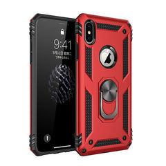 Armor Shockproof Phone Case For iphone X 8 7 6 6s Plus XS MAX XR Car Magnetic Cases Finger Ring Holder Case Cover