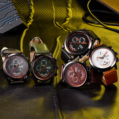 Mens Watches Vintage Classic Waterproof Date Leather Strap Sport Quartz Army Watch Man Reloj Hombre 2019 erkek kol saati