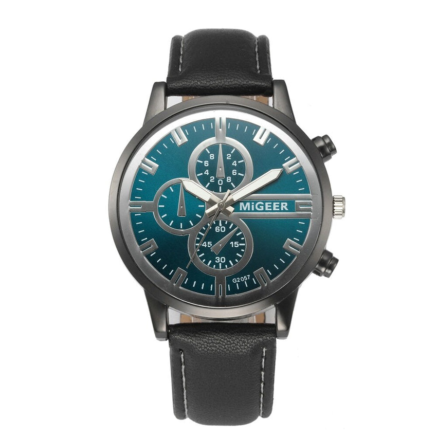 DISU Men Wrist Watch Classic  Leather Strap Quartz Casual wristwatch mens watches mens 2019 relogios masculino