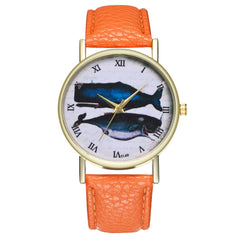 Animal Deep Sea Fish Pattern Women's Watches Casual Watch Simple Stlye Orologio Donna Quartz Wristwatch Clock High Quality @50