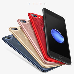 Ultra Slim Phone Case For iPhone 6 6s 7 8 Plus Hollow Heat Dissipation Cases Hard PC For iPhone 5 5S SE Back Cover Coque XS Max