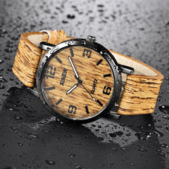 XINEW Women Men Watch Texture Imitation Wooden Retro Leather Quartz watch man vintage men wristwatch clock relogios masculino