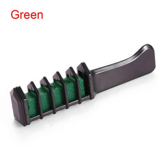 EASY! 1pc Disposable Mini Hair Dye Comb Grey Purple Red Hair Color Chalk Hair Dyeing Tool for Personal Salon Use Crayons TSLM2