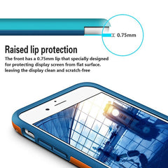 Hybrid PC & Silicone Shockproof Armor Case For iPhone X 8 7 6 6S Plus Cover Fashion Stitching Color Anti-Knonk Phone Cases Shell