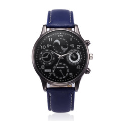 DISU Men Wrist Watch Retro Design Leather Band Analog Alloy Quartz watches men vintage men wristwatch clock relogios masculino