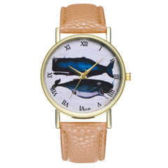 Animal Deep Sea Fish Pattern Women's Watches Casual Watch Simple Stlye Orologio Donna Quartz Wristwatch Clock High Quality @50