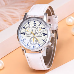 Men wrist watch Blue-ray glass neutral quartz simulates epidermal Leather Strap Wristwatch Mens Reloj Hombre 2019 orologio uomo