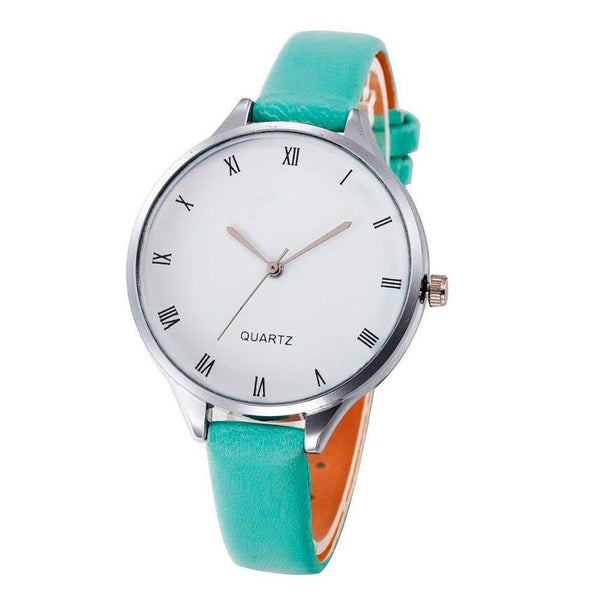 DISU Women Wrist Watch Casual Checkers Faux Leather Ladies Watches women's watch analog quartz vogue Relogio Feminino