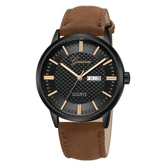 DISU Men Wrist Watch Sport Military Stainless Steel Dial Leather Band watches mens unique watch for men relogios masculino