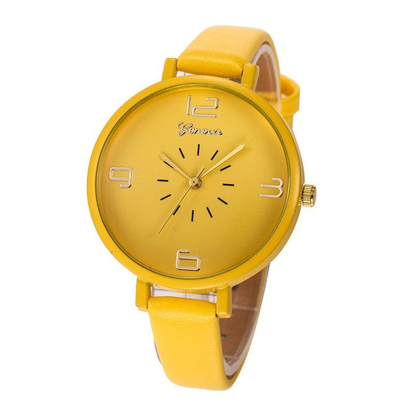 Women's Watches Fashion Geneva Brand Roman Numeral Generous Simple Digital Female Watch Montre Femme Acier Inoxydable Saati@ 50