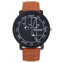Creative Women Watch Interesting Mathematical Formula Dial Ladies Quartz Wristwatch Leather Strap Clock Simple Relogio Feminino5