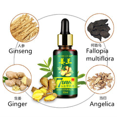 7 Days Ginger Hair Growth Essence Germinal Oil Hair Care Scalp Treatment for Anti-hair loss 30ml