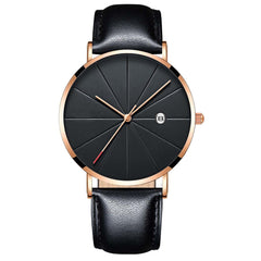 Men's Wristwatch Simple And Unobtrusive Business Leather Strap Casual Quartz Watch Man relojes para hombre horloges mannen