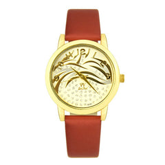Small Disc With Floral Pattern Simple Style Women's Watches Temperamental Wristwatches Luxury Orologio Donna @50