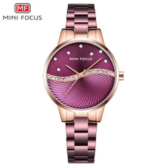 MINIFOCUS Watches Women Fashion Watch 2019 Waterproof Stainless Steel Lady Watch For Woman Clock Casual Dress Ladies Gold Watch