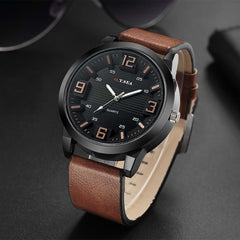 Men's Watch Casual Business Convex Dial Belt Quartz Watches Mens 2019 Men Wristwatch Clock erkek kol saati montre homme