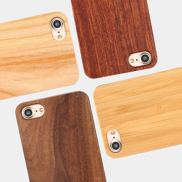 Real Wood Case For iphone 7 6 6S Plus 5 5S SE Cover High Quality Durable Natural Rosewood Bamboo Walnut Wooden Hard Phone Cases