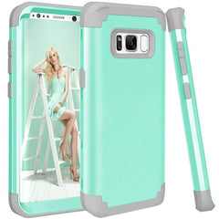 360 Shockproof Armor Phone Cases For iPhone 7 6 6s Plus Case 3 in 1 Hybrid PC + TPU Cover For Samsung Galaxy S8 Plus Screen Film
