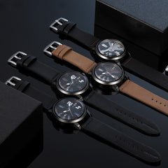 Men Wristwatch Clock Analog Quartz Round Wrist Watch For Man Relojes Hombre 2019 relogios masculinos saat erkek kol saati