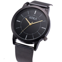 Hot Sale Mens Temperament  Watch Thin Disc Male Clock  Quartz Wristwatch  Mesh Strap Classic Business Relogio Masculino @50
