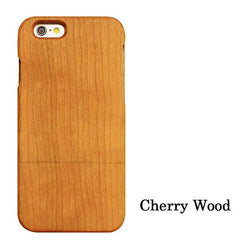 Natural Wood Case For iPhone 7 6 6s Plus SE 5 5s Cover Genuine Real Carving Rosewood Bamboo Cherry Blank Wooden Phone Cases Capa