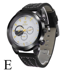 Mens Watches Luxury Business Large Dial Leather Belt Quartz Watch Man big dial watches for men horloges mannen orologio uomo
