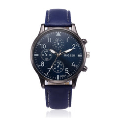 DISU Men Wristwatch Retro Design Leather Band Analog Alloy Quartz watch man new arrival in men wrist watches mens watches