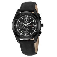 Men Wrist Watch Luxury Quartz Sport Military Stainless Steel Dial Leather Band Watch Man Reloj Hombre 2019 relogios masculinos