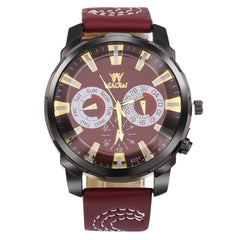 Men Watches Luxury Business Large Dial Leather Belt Quartz Watch zegarek meski relojes hombre 2019 montre homme