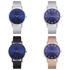 Creative Lady Watch With Melancholy Blue Base Sign Is Worth Starting Montre Femme Acier Inoxydable Women's Watches Wristwatch@50