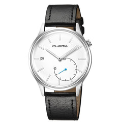 Man Wrist Watch Sport Stainless Steel Case Leather Band Quartz Analog wristwatch mens unique watch for men relogio masculino
