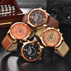 Men's Wrist Watch Military Leather Waterproof Date Quartz Analog Army Quartz watch man watches mens 2019 relogio masculino