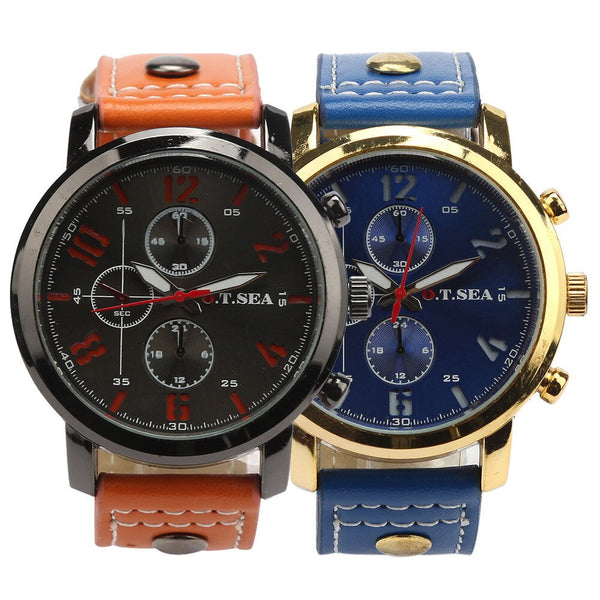 Men's Watches Sports Quartz Luxury Leather Wristwatch Mens Reloj Hombre 2019 clock men relogios masculinos