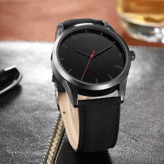 DISU Men Wristwatch Quartz Leather Sport High Quality Clock watches men unique watch for men relogios masculino