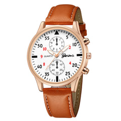 DISU Men Wrist Watch Leather Military Alloy Analog Quartz  Business watches men watches mens 2019 relogios masculino