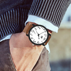 Men's Watch Fashion High-End Quartz Letter Leather Pointer Light Series Wristwatch Mens Reloj Hombre 2019 erkek kol saati