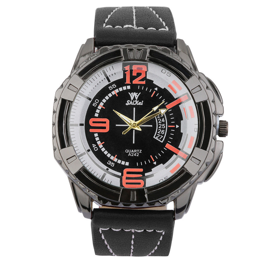 Men Watches Luxury Business Large Dial Fashion Leather Belt Quartz Watch Man relojes hombre 2019 horloges mannen orologio uomo