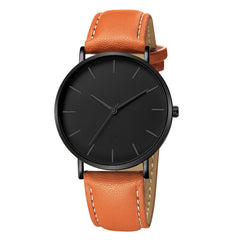 Geneva Men Watch Date Alloy Case Synthetic Leather Analog Quartz Sport Wristwatch Mens relojes hombre 2019 zegarek meski