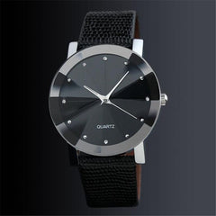 DISU Men Wrist Watch Quartz Sport Military Stainless Steel Dial Leather Band Watch Man watches mens 2019 men wristwatch clock
