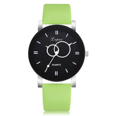 Minimalism Watches Women Circle Pattern Dial Ladies Simple Quartz Wristwatch Business Clock Leather Strap Relojes Para Mujer@50
