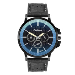 DISU Men Watch Retro Design Leather Band Analog Alloy Quartz Watch watches mens 2019 mens wrist watches