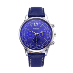 DISU Men Wrist Watch  Retro Design Leather Band Analog Alloy Quartz watch mens vintage men wristwatch clock relogios masculino
