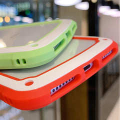Candy Color Clear Phone Case For iPhone X XS XR XS Max 6 6S 7 8 Plus Shockproof Bumper Silicone Frame Transparent Back Cover