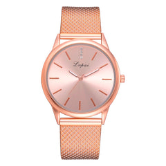 Best Selling Women Watches Rose Colour Dial Ladies Quartz Wristwatch Fashion Silicone Strap Temperament Clock  Zegarki Damski@50