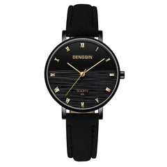 DISU Women Wrist Watch Top Brand DENGQIN Leather Casual Ladies Watches Fashion Watch 2019 Womens watches