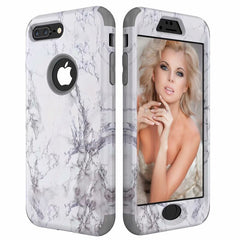 Marble Bumper Case for iPhone 11 7 6 6s 8 Plus Hard Cover PC Silicone for iPhone X Xs Max Xr 360 Case 3 in 1 For Galaxy Note 8 9