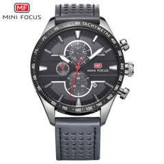 MINIFOCUS Men's Watches Quartz Watches Men Luxury Brand Waterproof Sport Wristwatch Mens Leather Strap Military Watch Male Clock