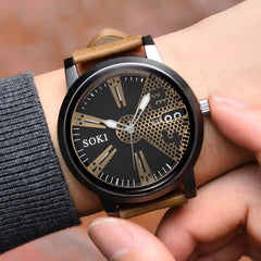 Men Wristwatch Clock Analog Quartz Round Wrist Watch For Man Relojes Hombre 2019 relogios masculinos saat erkek kol saati