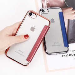 Wallet Flip Book PU Leather Phone Case For iPhone X XR XS Max 5 5S SE 6 6S 7 8 Plus Transparent Clear Back Cover Shell